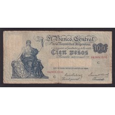 ARGENTINA COL. 436b BILLETE DE $ 100 PROGRESO BOT 1895